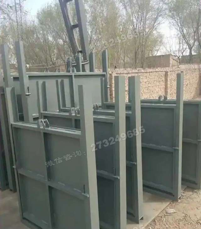 河南灰色方形钢制闸门