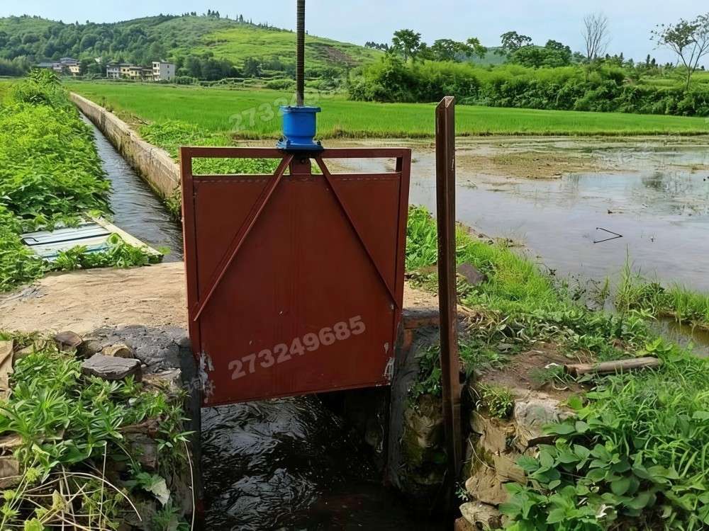 邗江水稻田铸铁闸门
