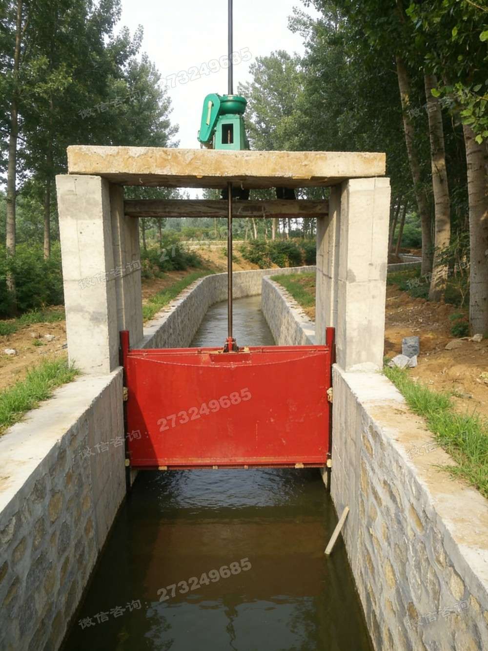 邗江石砌渠道铸铁闸门