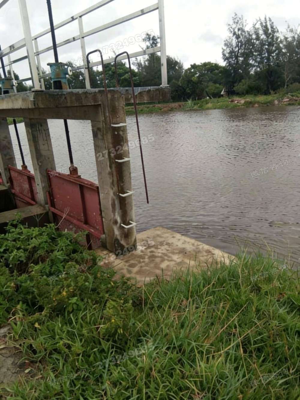 宜兴河道双开铸铁闸门