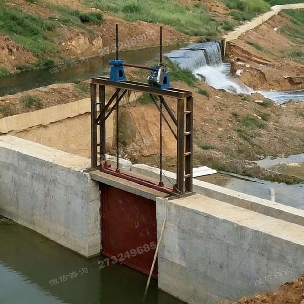 东湖渠道汇流双吊闸门