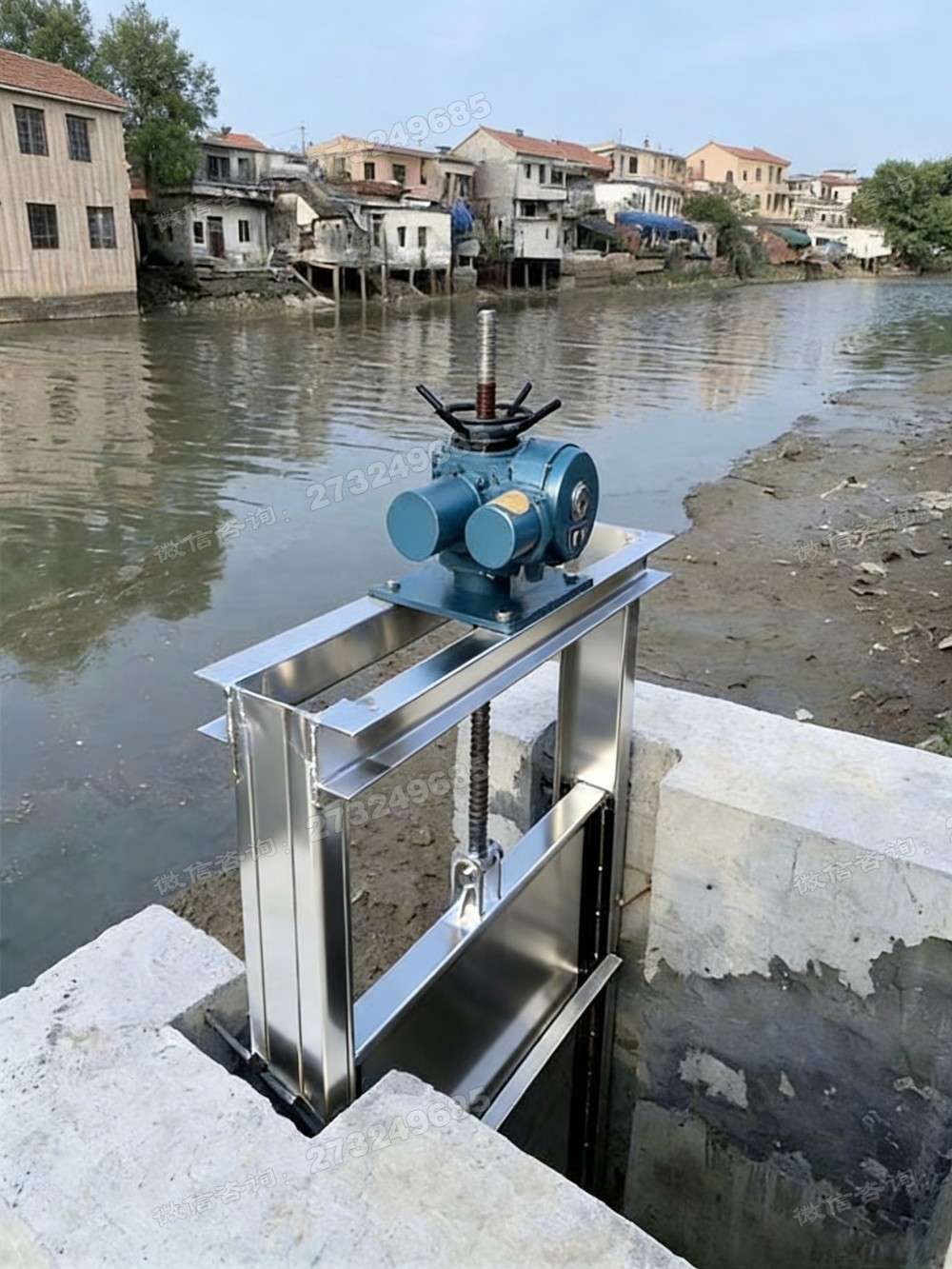 海陵河岸不锈钢闸门