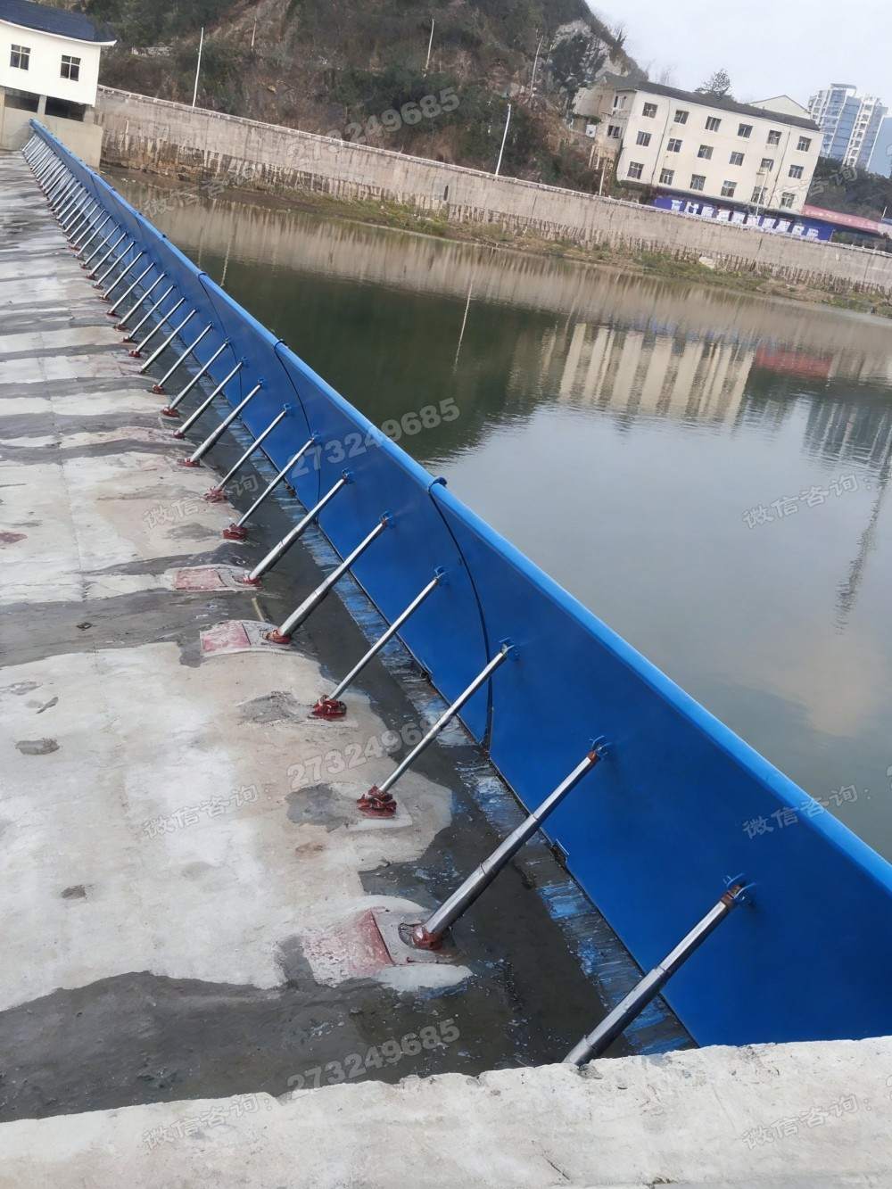 九江合页式液压钢坝