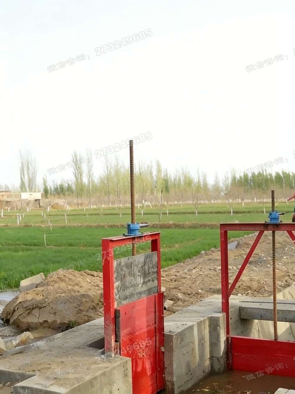 彭山县红色渠道闸门