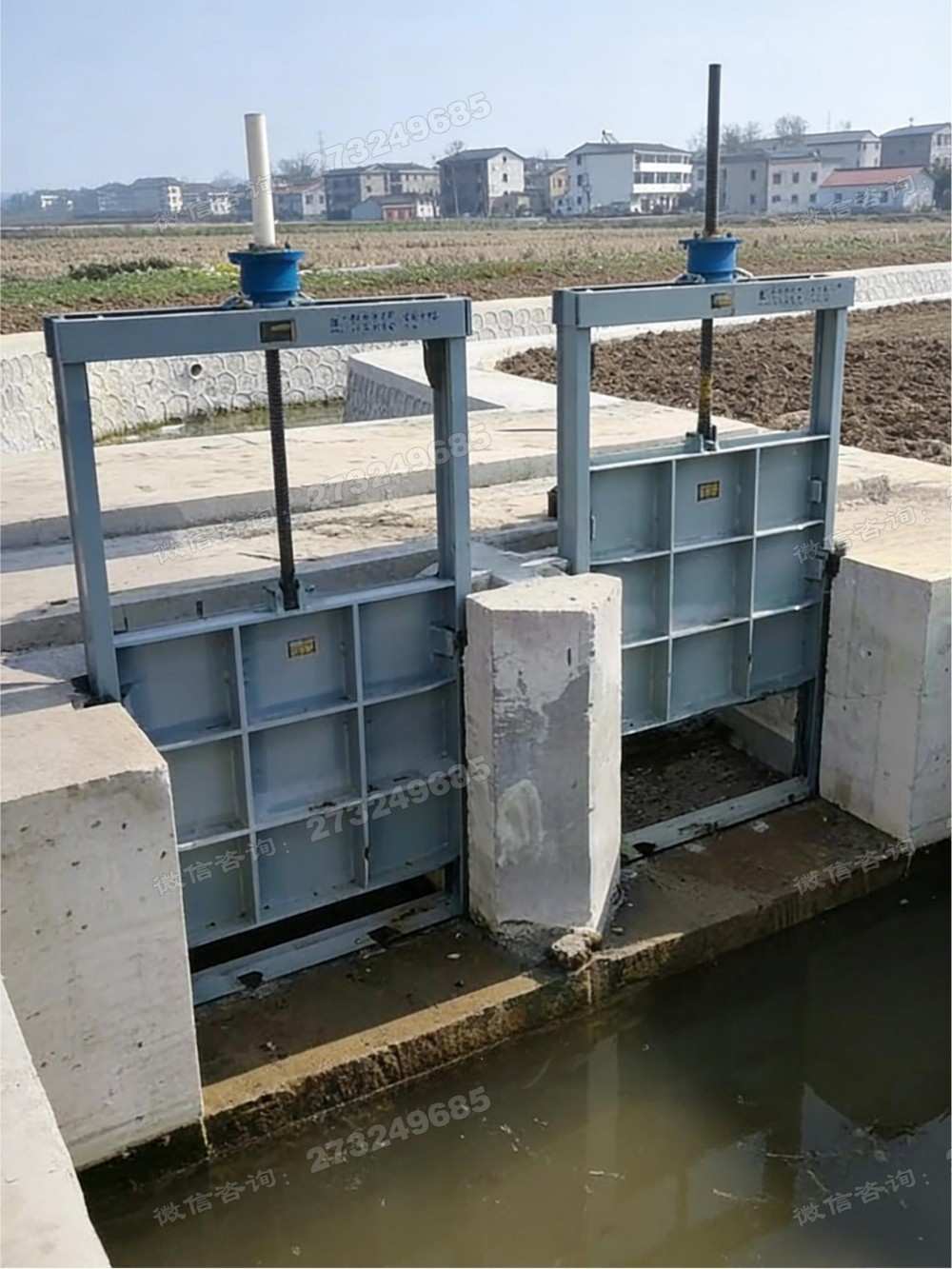 沈阳双列钢制渠道闸门
