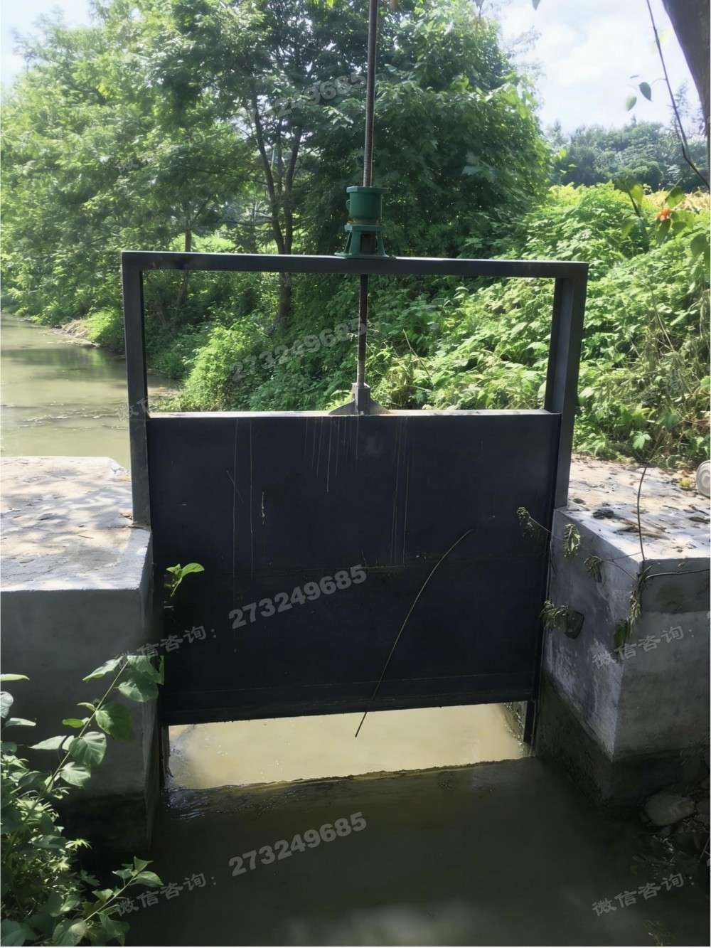 抚州灌区黑色钢制闸门