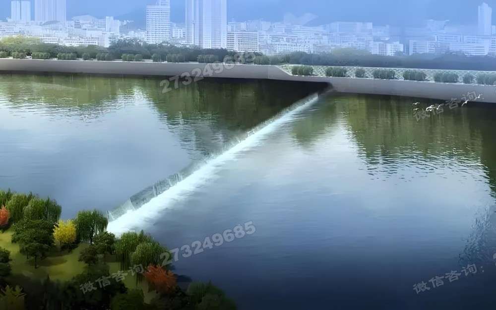 沾益县城市天际线液压钢坝